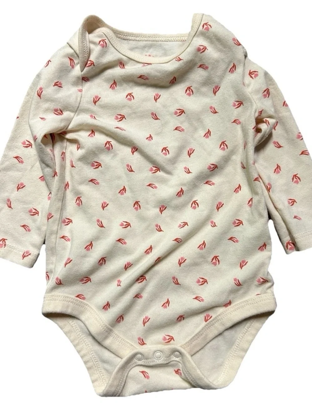 Baby Girl Long Sleeve Bodysuits Gap Cheetah Floral Size 3-6 Months